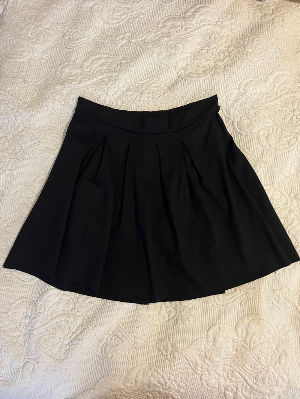 dolan Black Circle Skirt with Soft Pleats
